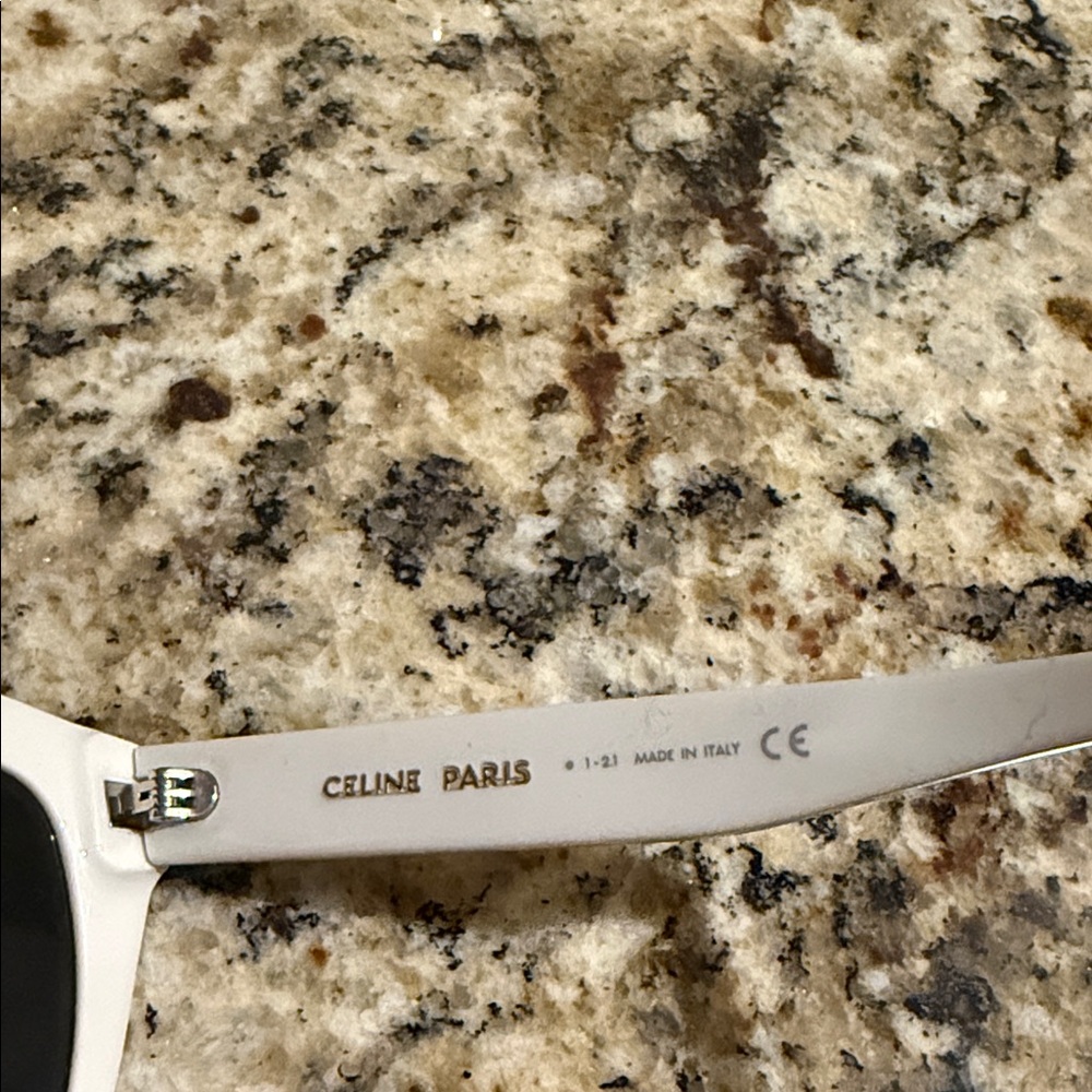 Authentic Celine White and Black Sunglasses - Picture 6 of 8